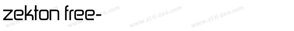 zekton free字体转换